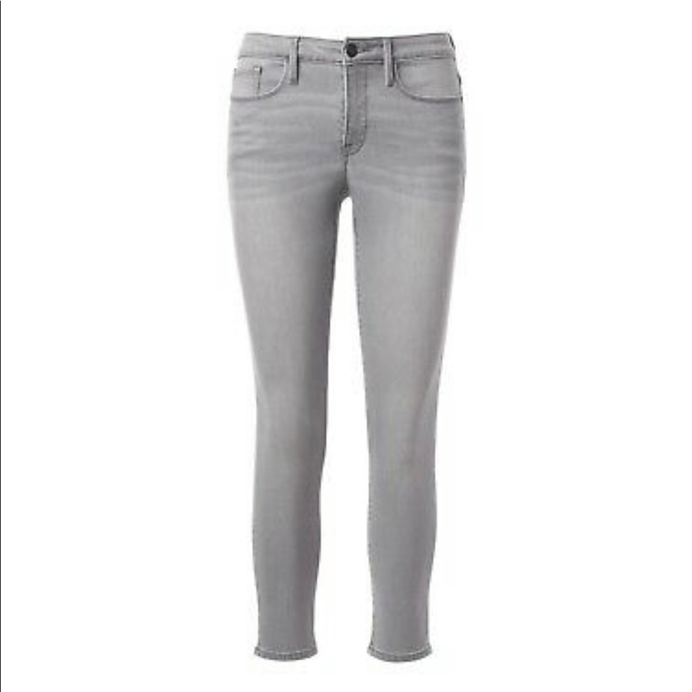 ATHLETA NWOT SCULPTEK SKINNY CROP JEAN GRANITE WASH, SZ 8 RUNS SMALL TO SZ 6 - Picture 4 of 7
